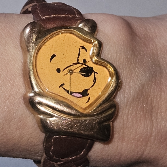 Timex Gold and Brown Winnie The Pooh Watch
